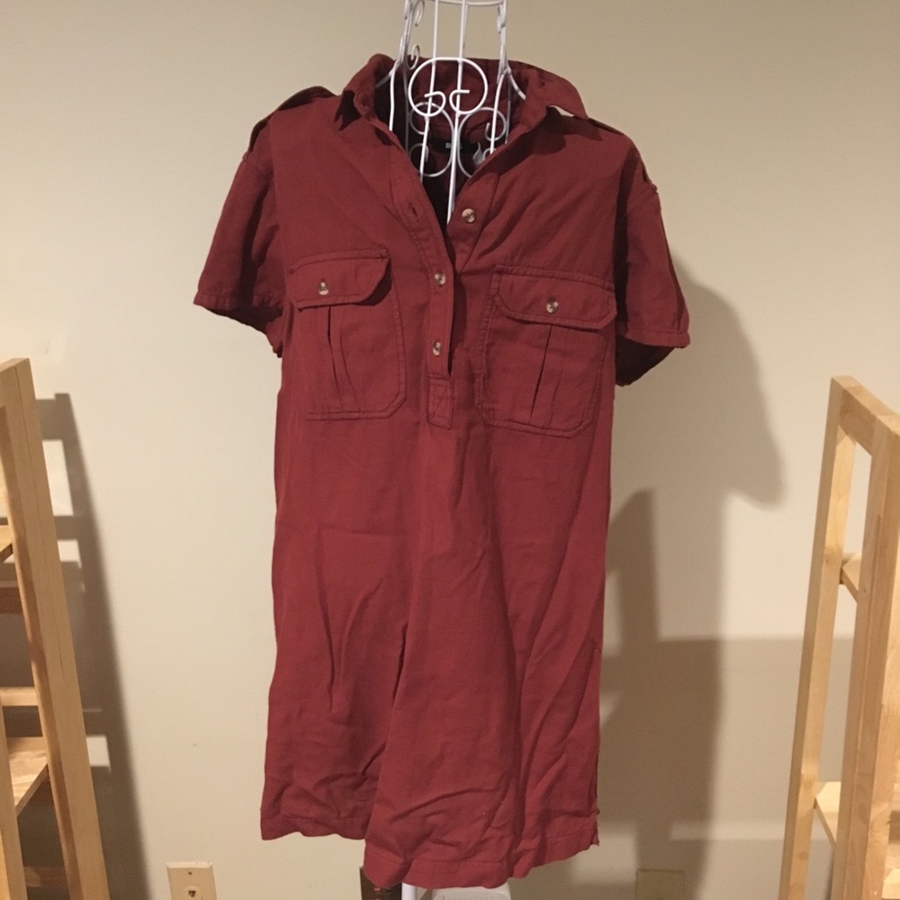 NWT Urban Outfitters BDG Terracotta Shirtdress M